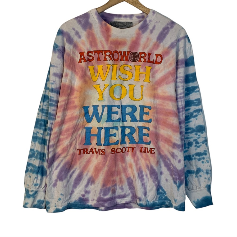 Astroworld Tour Wish You Were Here Tie Dye 2019 Shirt